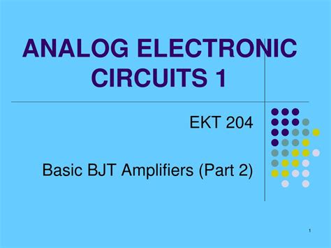 analog electronics lecture notes ppt
